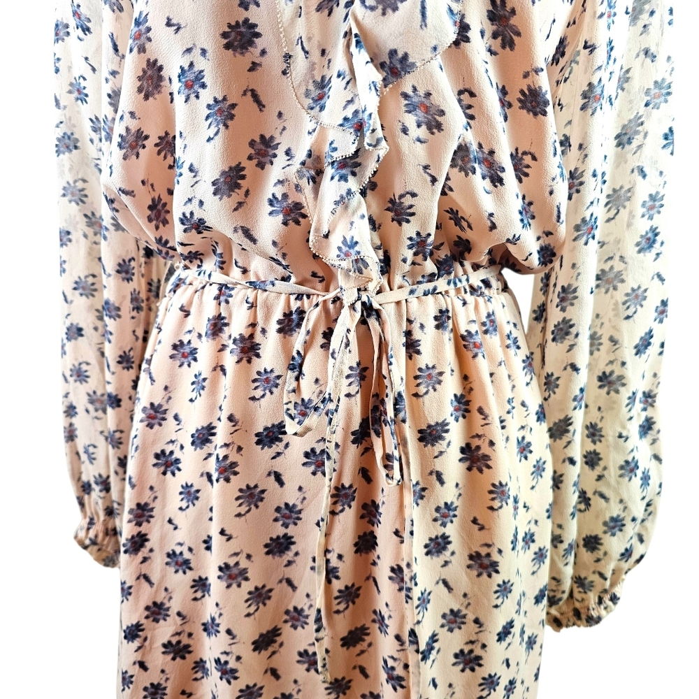 Joie Marelle Floral Ruffled Silk Dress In L  NWT - Picture 5 of 10